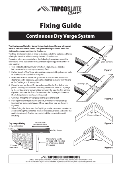 Tapco Dry Verge Fixing Guide