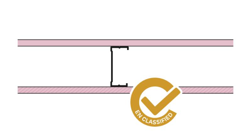Siniat Single Frame Metal Stud Partition CS90R-15F#15FMR - Metal Stud Partitioning
