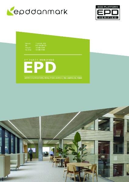 EPD - Troldtekt® acoustic panels, natural wood