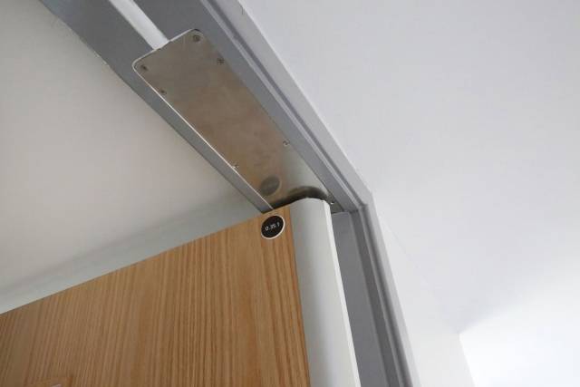 Integral Finger Guard with Concealed Double-Swing Door Closer (Sureclose)