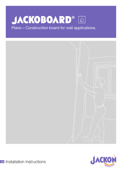 JACKOBOARD® Plano Construction Board Installation Instructions