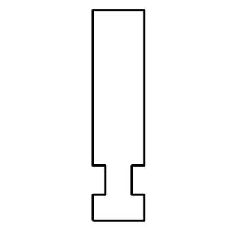 Rectangular framing section with rectangular cover cap