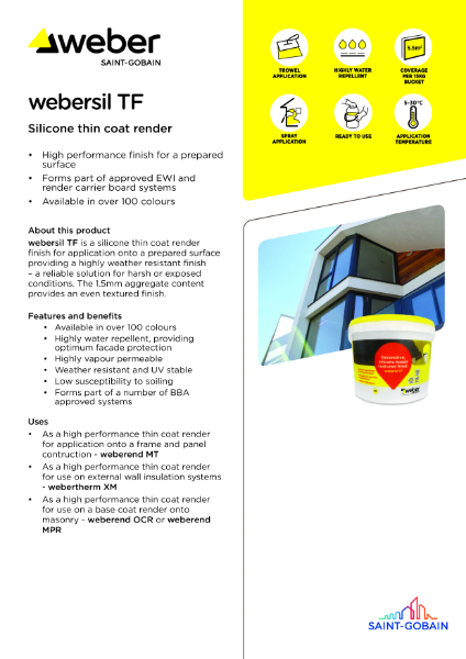 webersil TF - Technical datasheet