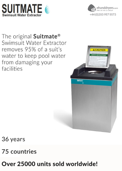 SUITMATE Brochure Swimsuit Dryer information sheet ehanddryers