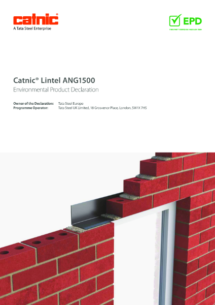 Environmental Product Declaration: Catnic Angle Lintel (ANG1500) 