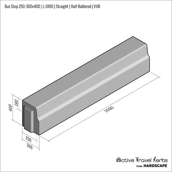 Active Travel Kerb - Bus Stop - Concrete Kerbs
