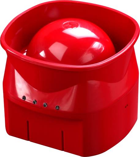 Discovery Open-Area Voice Sounder - red body (red flash) - Alarm speaker