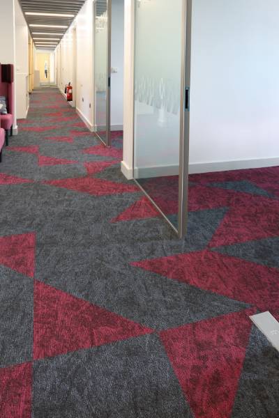 osaka carpet tiles fitted at the Wolfson Centre in Bradford Hospital