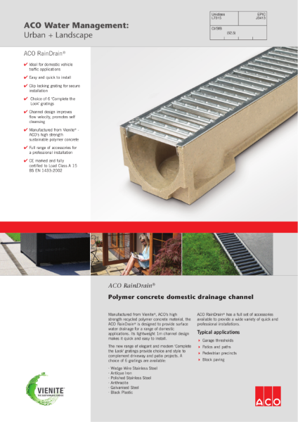 ACO RainDrain brochure