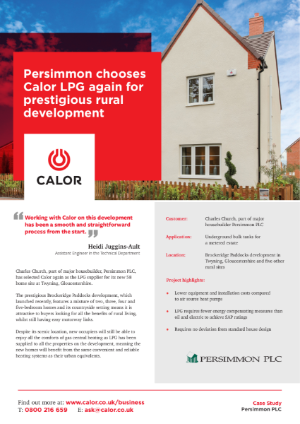 Persimmon Homes Case Study