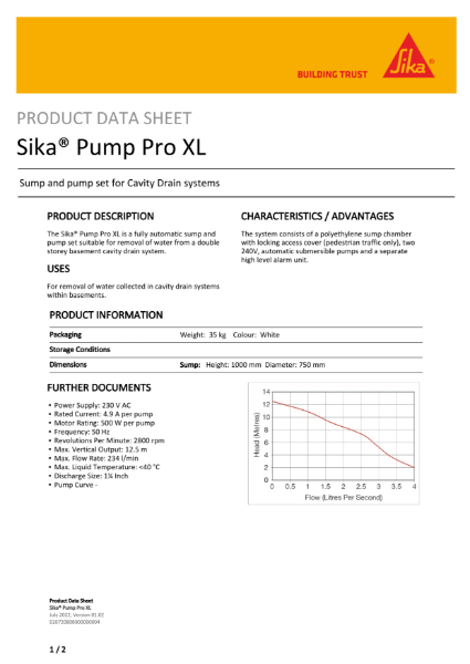 Sika Pump Pro XL