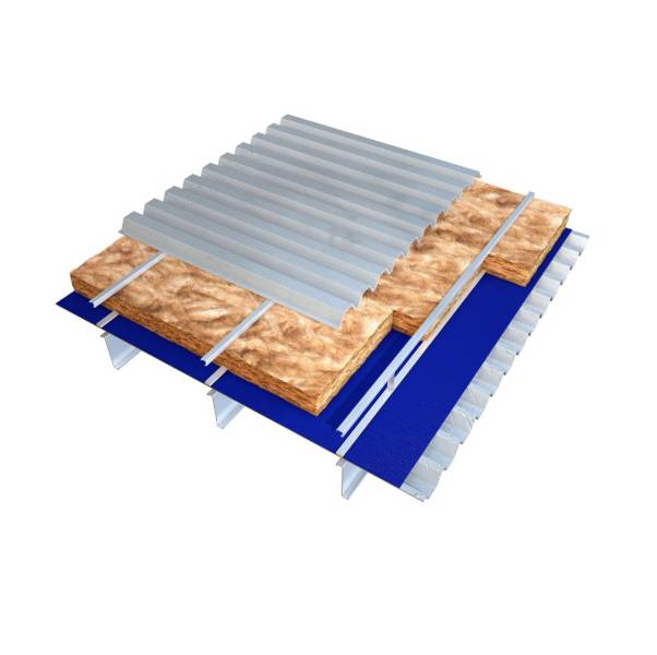 Knauf Insulation - FactoryClad Roll 35 (Uncut) - Built-up Metal Roof And Wall Insulation - Glass Mineral Wool Roll