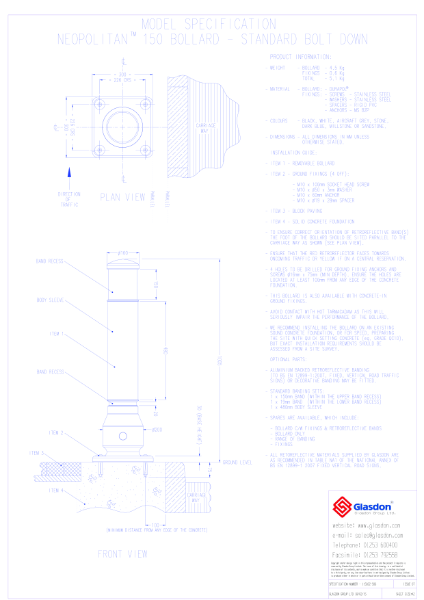 Neopolitan™ 150 - Durapol® Model - Bolt-Down