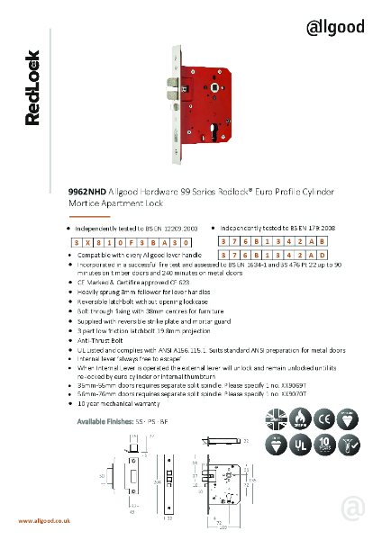 9962NHD-Datasheet Iss09