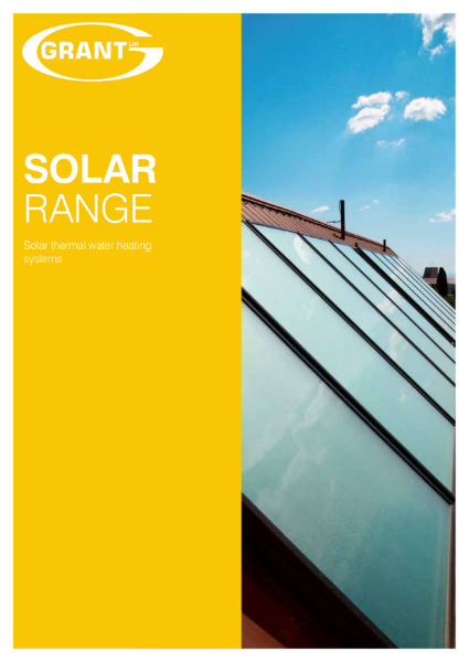 Grant Solar Thermal Range brochure