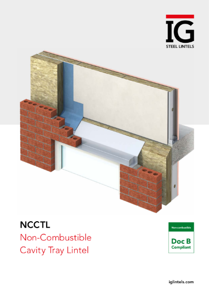 NCCTL Non Combustible Cavity Tray Lintel