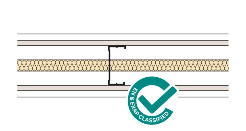 Siniat Single Frame Metal Stud Partition CS90R-15Md12St-25G - Metal Stud Partitioning
