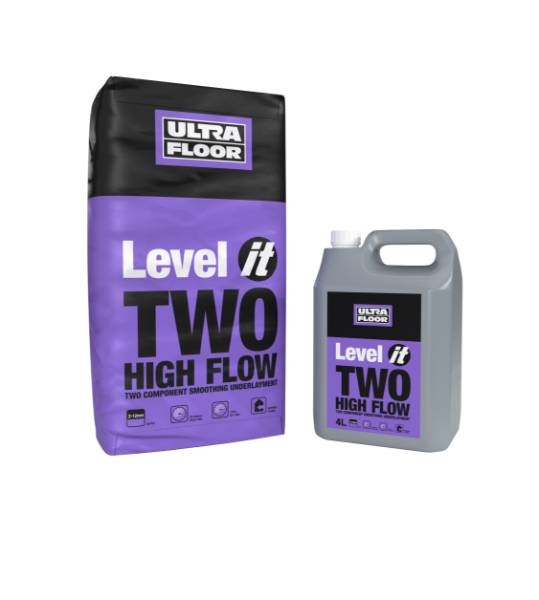 Level IT Two: High Flow, Two-Component, Smoothing Underlayment