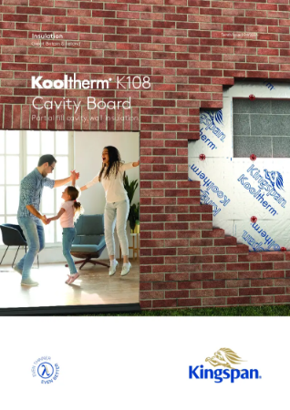 Kingspan Kooltherm K108 Cavity Board brochure