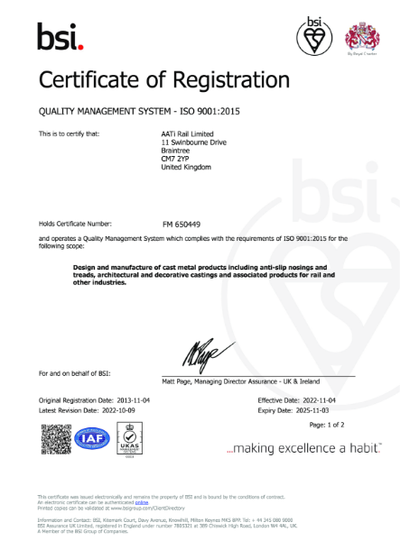 ISO 9001 2015 Quality Management System