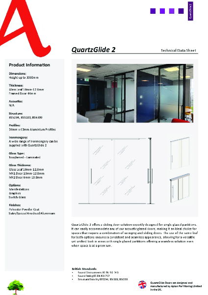 QuartzGlide 2 Data Sheet