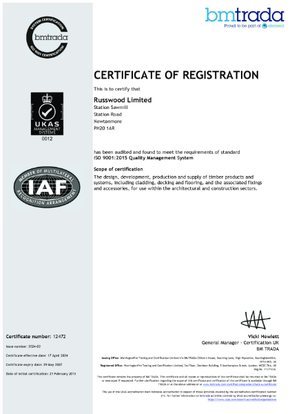 Russwood Limited QMS 