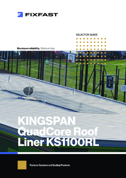 Kingspan QuadCore Roofliner KS1100RL Selector Guide