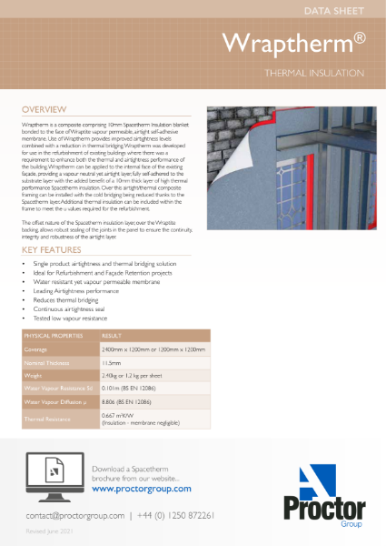 Spacetherm Wraptherm Datasheet