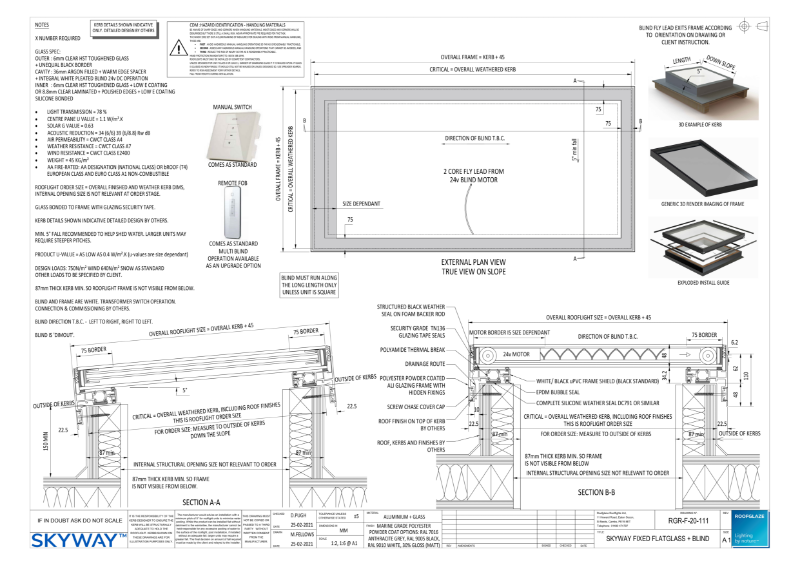 DWG for Fixed + integrated blind