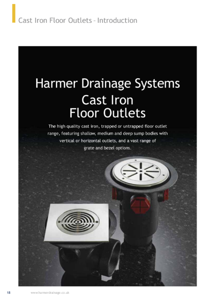 Harmer Cast Iron Floor Drains