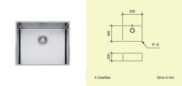 Sink Bowl A50 - Stainless Steel Kitchen Sink