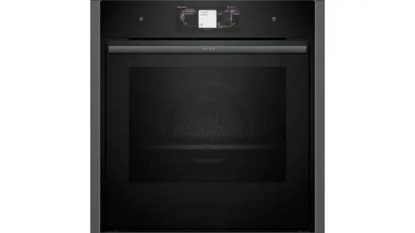 NEFF Single oven Slide & Hide door Graphite grey trim