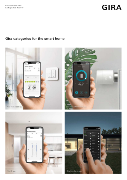 Gira Smart Home Categories