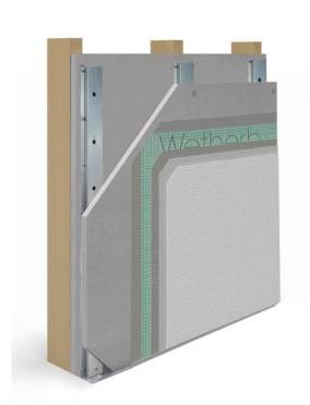 Timber Frame Cavity Rail Carrier Board Silicone Render A2 Rated Render Carrier Board System - Carrier Board System