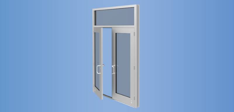 Model 50H - Impact Resistant and Blast Mitigating Wide Stile Entrance