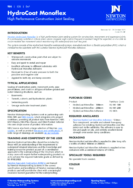 Newton HydroCoat Monoflex TDS 3.0