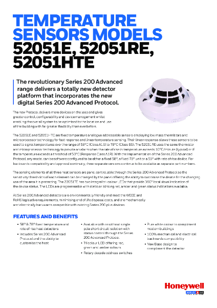 Morley-IAS Analogue Addressable Heat Sensors