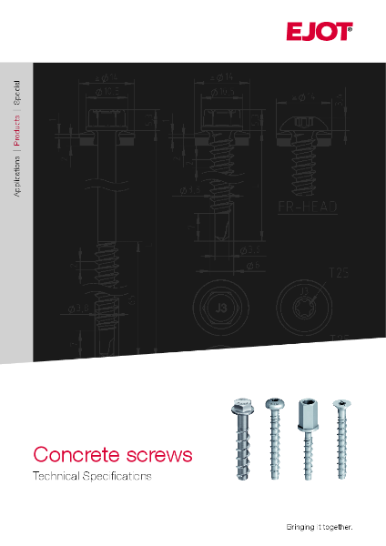 Concrete Screws Technical Specification 2024
