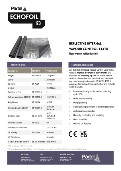 ECHOFOIL IZO Technical Data Sheet