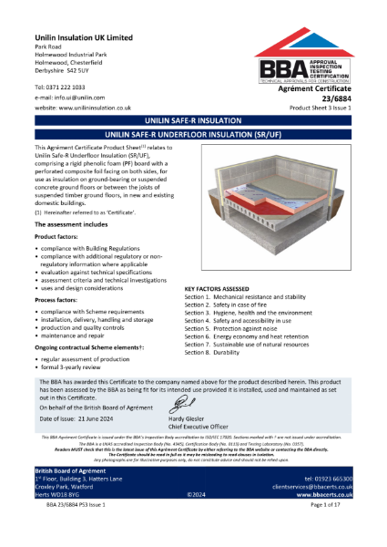 BBA 23-6884 Certificate SR-UF