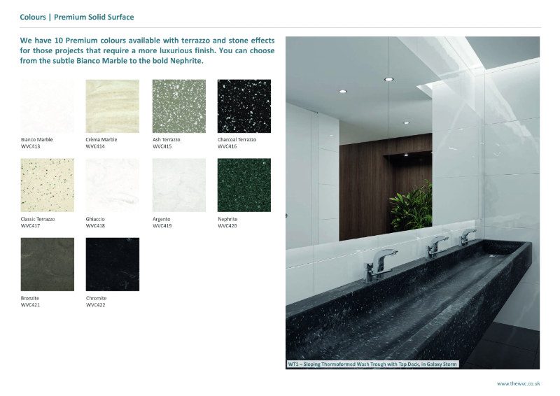 Premium Solid Surface Colours