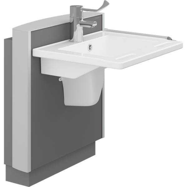 Adjustable height powered Select bathroom basin. Complete package PKG-0003