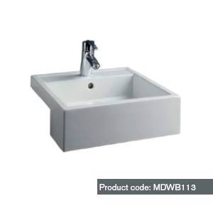 Sanitaryware | Marden Square 460mm Semi-recessed Basin  - Sink