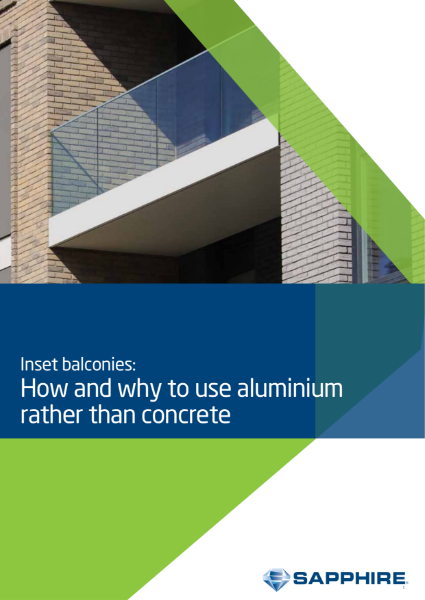 Inset Balconies - How & Why to Use Aluminium Rather than Concrete - Sapphire