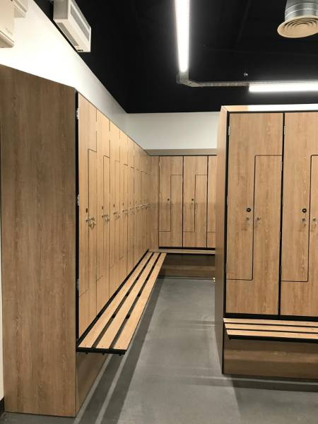 Bespoke Laminate Z Lockers at Tensar, A Division of CMC