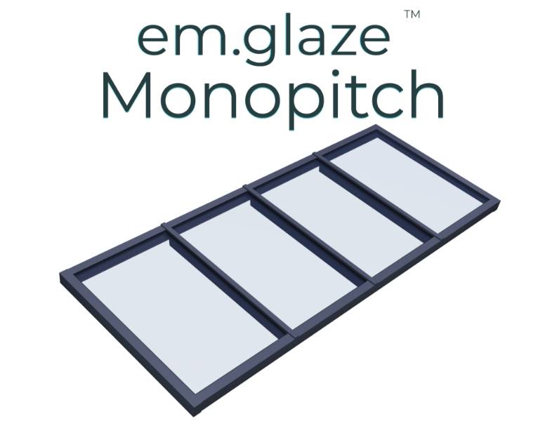 em.glaze™ Monopitch Rooflight