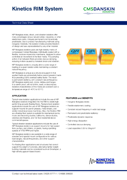 Kinetics RIM System TDS