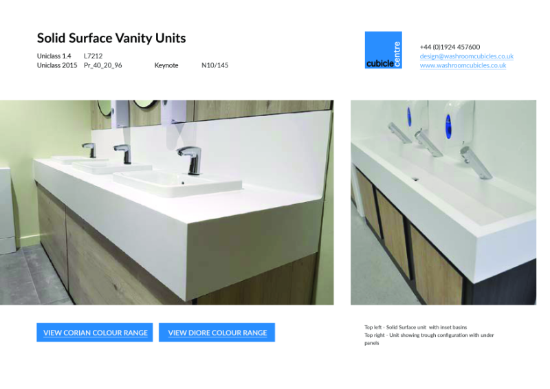 Solid Surface Vanity Units