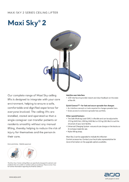 Arjo Ceiling Track Hoist - Maxi Sky 2