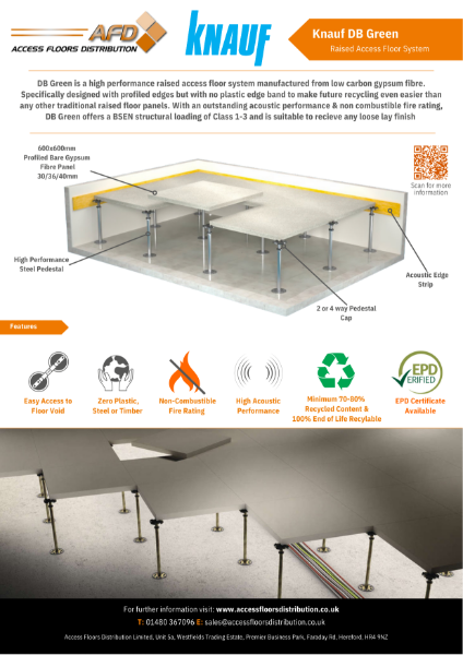 Knauf DB Green Raised Access Floor System AFD Datasheet